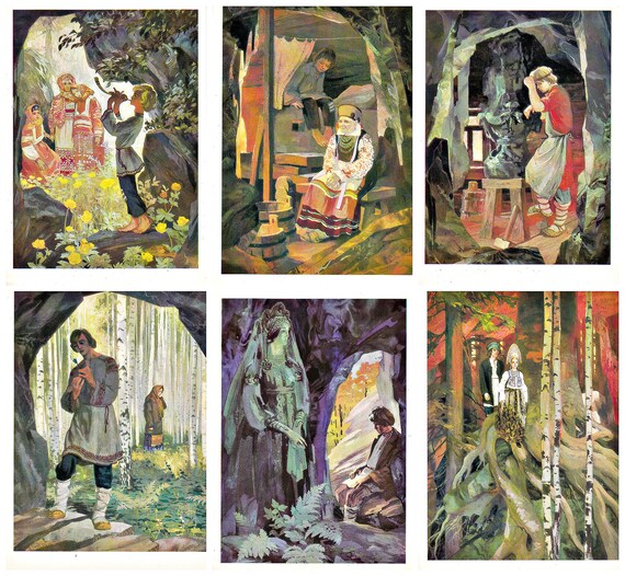 Russian sculpture of the first half of XIX century.Full set of 16 postcards.1963 release. Set of postcards