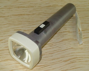 Soviet Vintage Flashlight.Pocket Plastic Flashlight.Russian Pocket Flashlight.Rare FKB-1 (ФКБ-1).Plastic Collectibles Torch.Made in USSR.