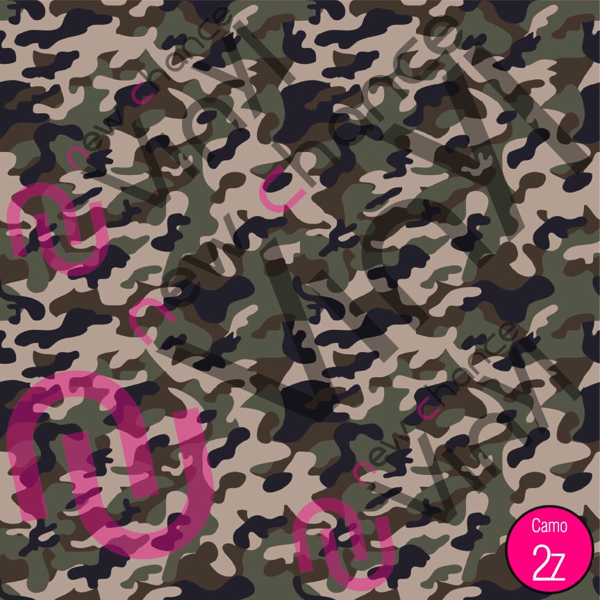 Camo z 12 x 12 Permanent Vinyl HTV Glitter HTV Etsy