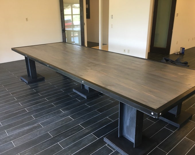 Industrial Rustic Conference table (conference table prices vary depending on size/contact for shipping)