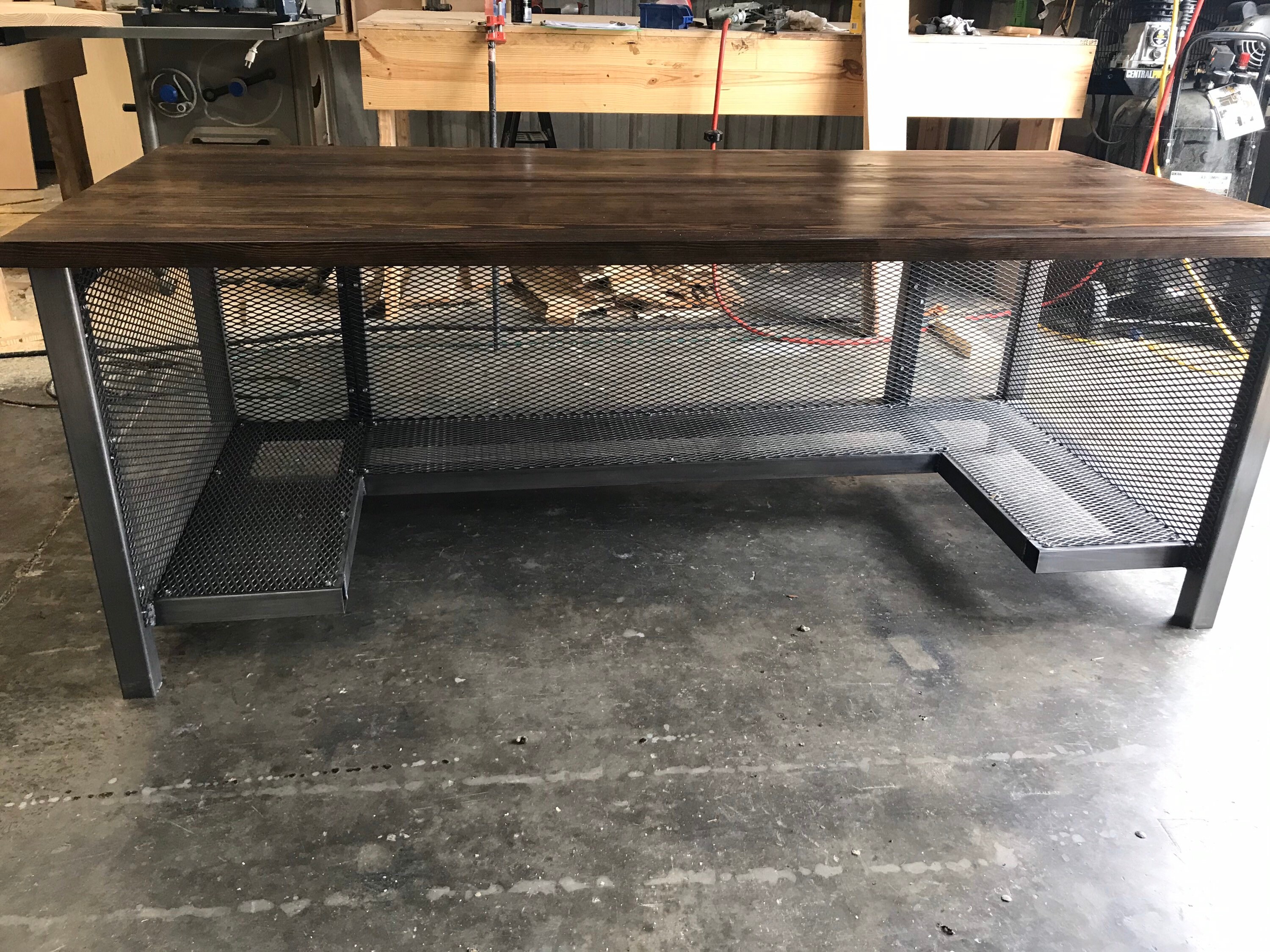 Industrial steel office desk free shipping Etsy