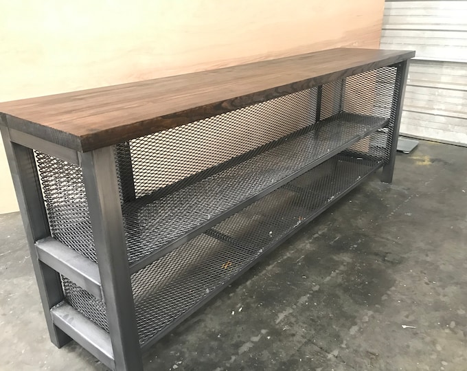 Industrial Console shelving unit