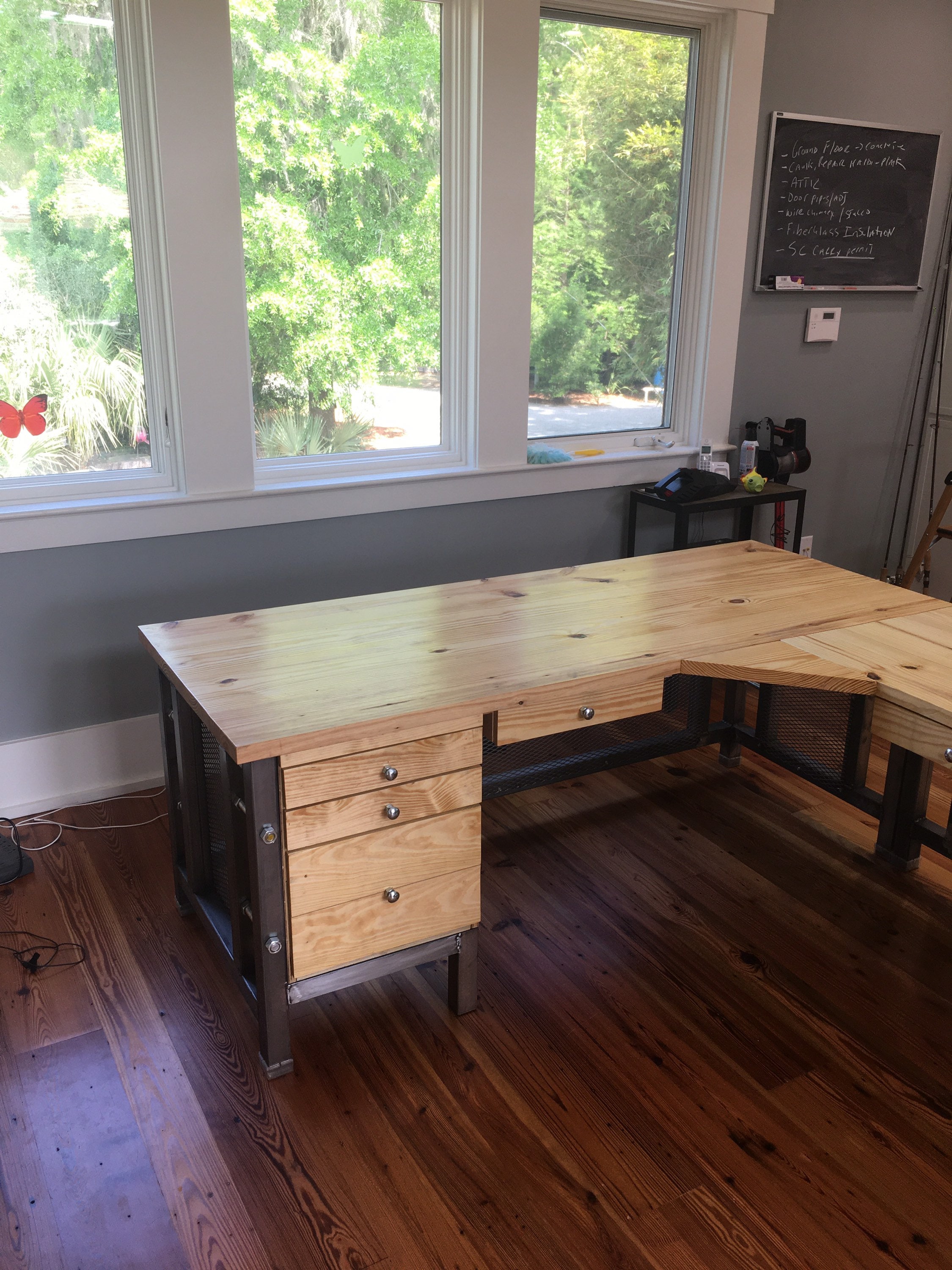 Industrial Rustic Executive Desk (Free shipping)