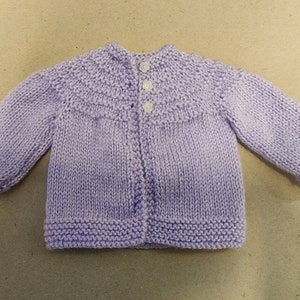 Hand knit New born baby sweater