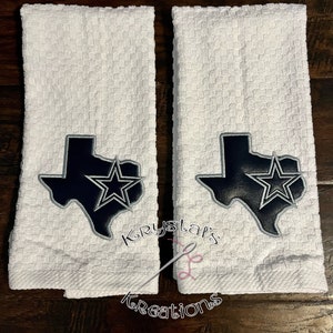 Texas double star hand towel