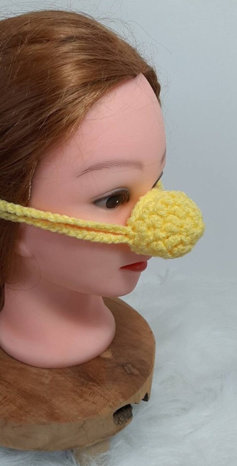 party gadget crochet yellow nose warmer christmas gift nose cover,gift nosewarmer nose snood mitten soft nose heather READY TO SHIP