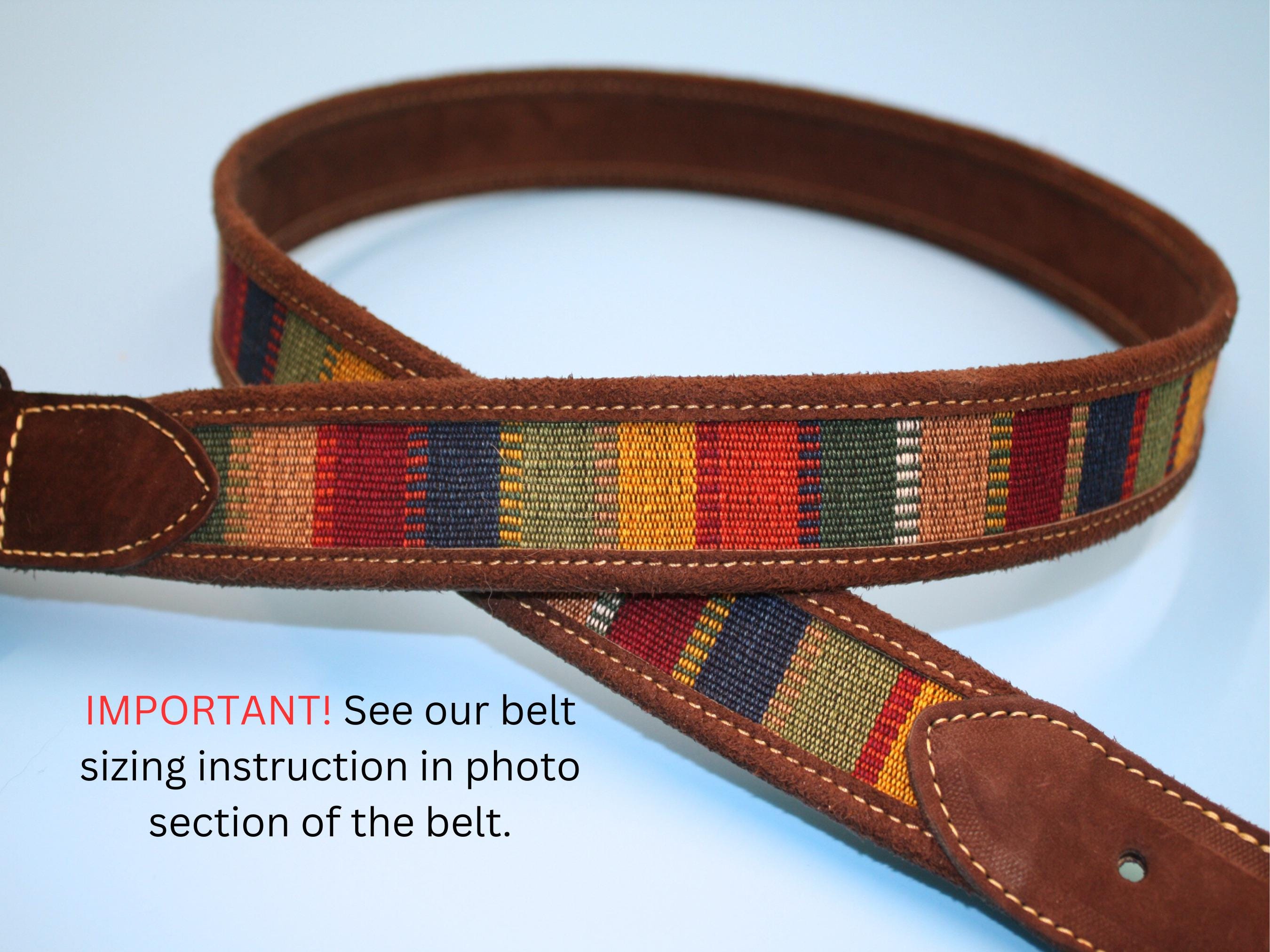 Braided Leather Western Belt M/L Reddish Brown Concho Boho Vintage Guatemala Brown Leather Guatemala Belt - Etsy main image 2