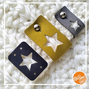 Easy-to-Sew Tags for Handmade Goods, Velvet Labels for Knitting and Crochet Projects, handmade clothing labels for blankets, hats, beanies