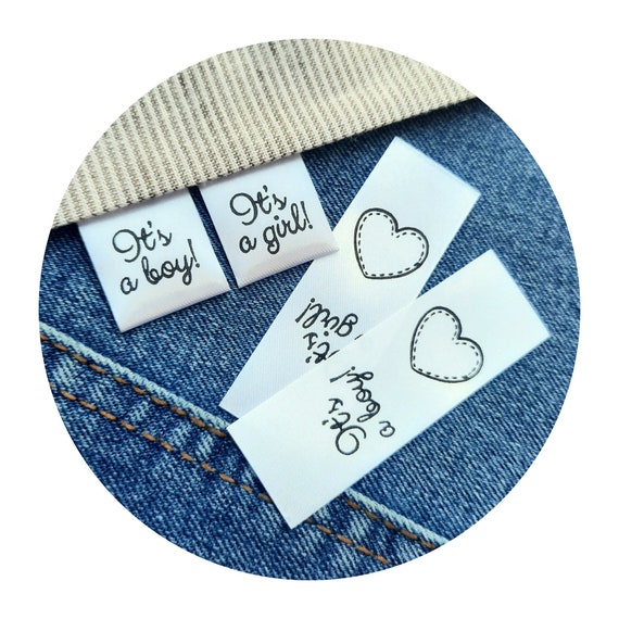 20x FABRIC LABEL Crochet, Knit, Knitting, Sewing, Products Labels