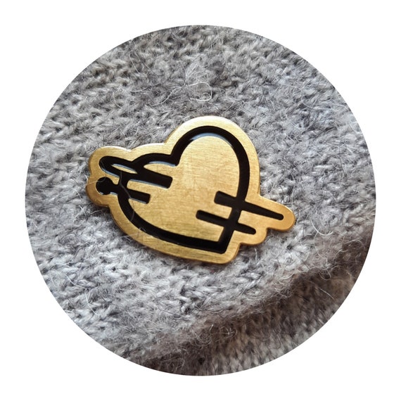 1x PIN BROOCHE, pins, backpack pin, scarf pin, enamel pin cute, gift for her, gift for mom, designer brooch, gifts for knitters, diy, nobaa