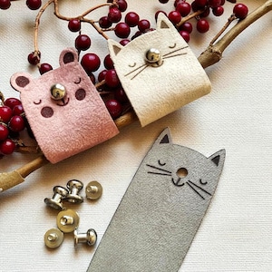 Cute Animal Faux Suede Tags for Handmade Items; Soft Sewing Labels for Kids' Clothes, Toys, Beanies, Blankets; tags for knitting projects