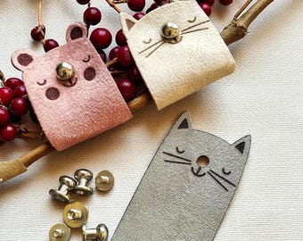 Cute Animal Faux Suede Tags for Handmade Items; Soft Sewing Labels for Kids' Clothes, Toys, Beanies, Blankets; tags for knitting projects