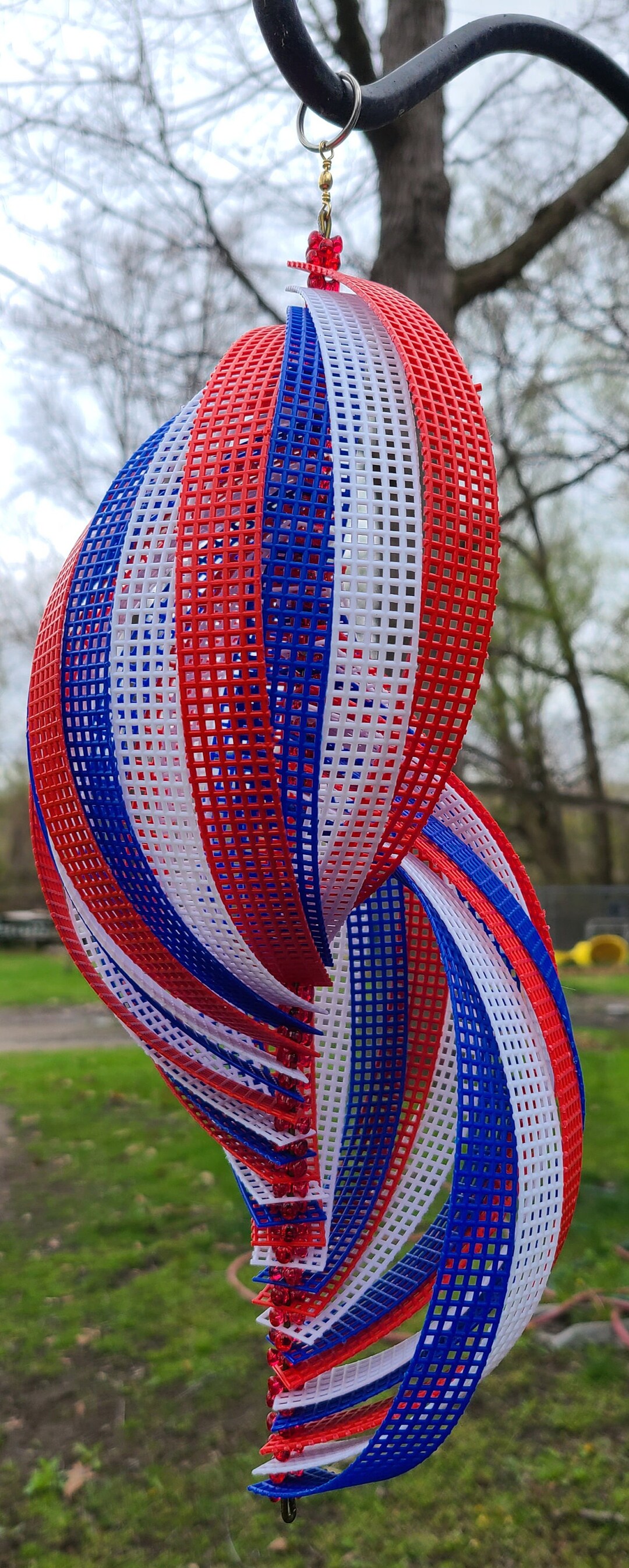 NEW Plastic Canvas Conch Shell Wind Whirligig Spinner Red Etsy