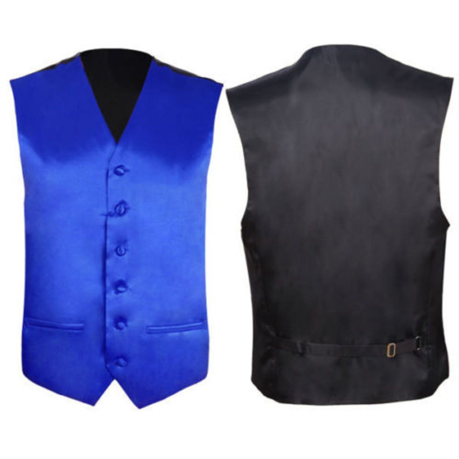 Royal Blue Solid Vest Waistcoat Tie Suit or Tuxedo Wedding Etsy