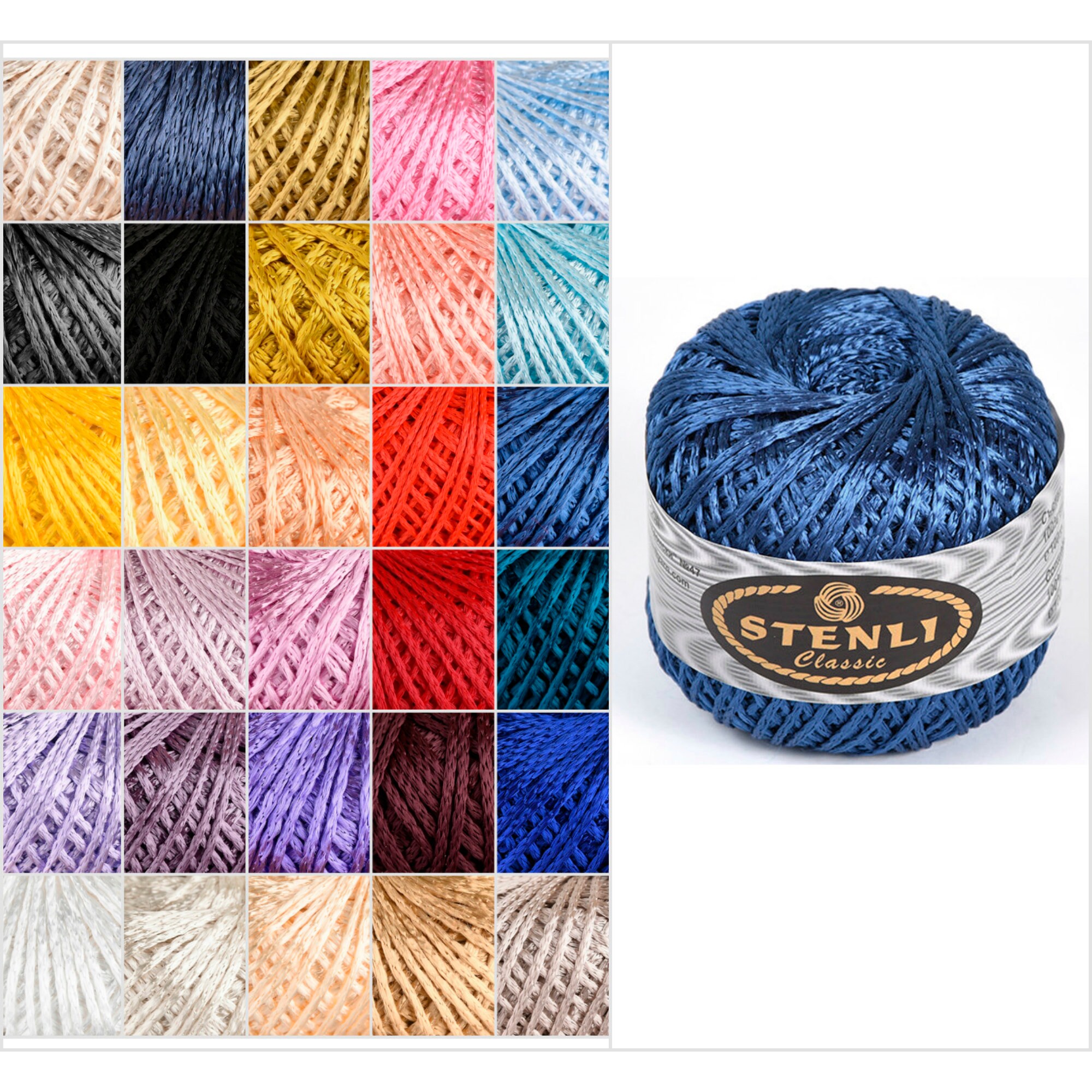Viscose Rayon Art Silk Thread Yarn Embroidery Crochet Knitting Lace Jewelry Trim 