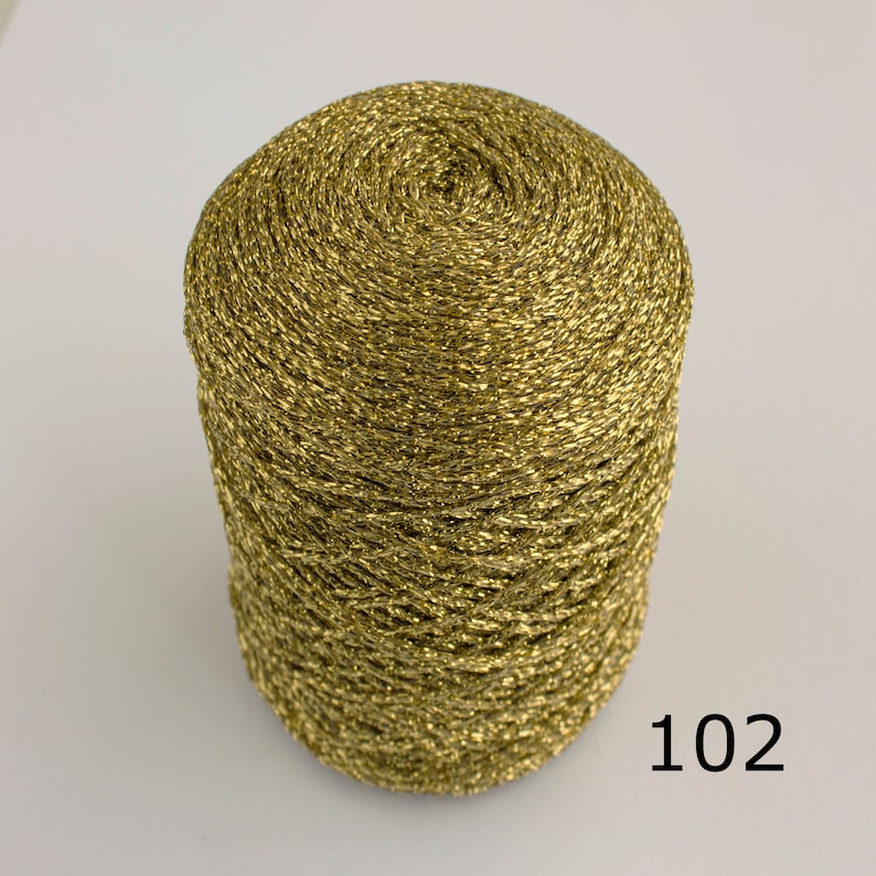 Metallic yarn sparkle crochet thread glitter lurex yarn Etsy