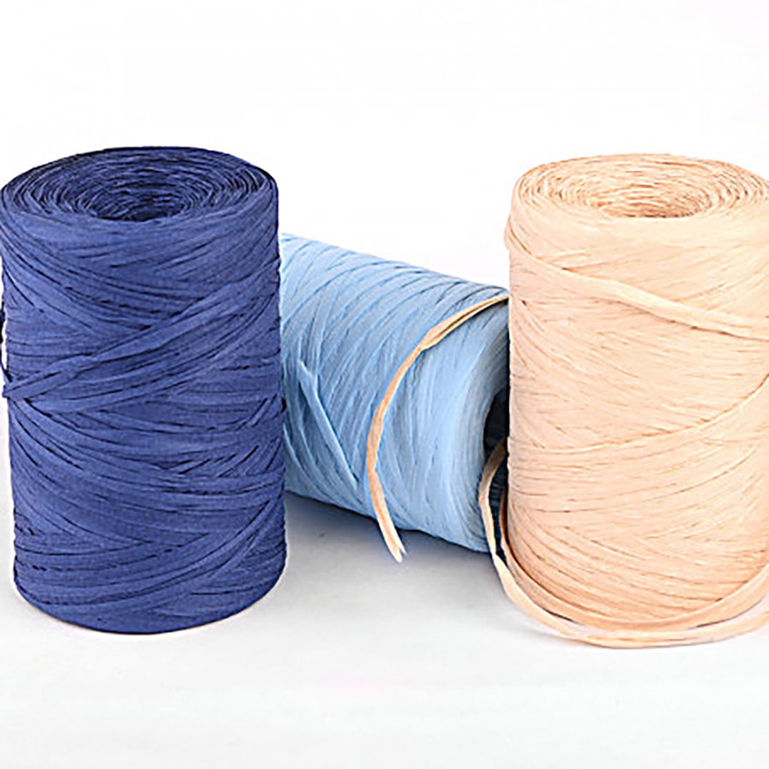 handle Rindende Grøn Natural Raffia Yarn Natural Paper Yarn Cellulose Yarn for - Etsy