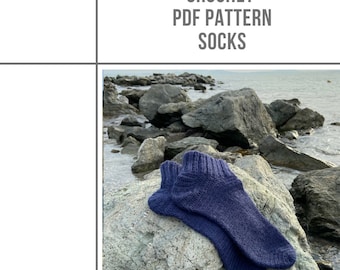 Crochet Socks PDF Pattern, crochet socks pattern, PDF Download Pattern, PDF crochet pattern, toe up crochet, socks for women, socks for man