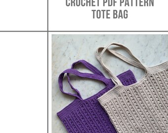 Crochet Tote Bag PDF Pattern, summer crochet Bag pattern, Download PDF Pattern, market Bag PDF, crocheted bag patterns diy, cotton boho bag