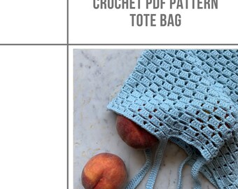 Crochet market Bag PDF Pattern, summer crochet net Bag pattern, Download PDF Pattern, Tote Bag PDF, crocheted bag pattern, cotton boho bag