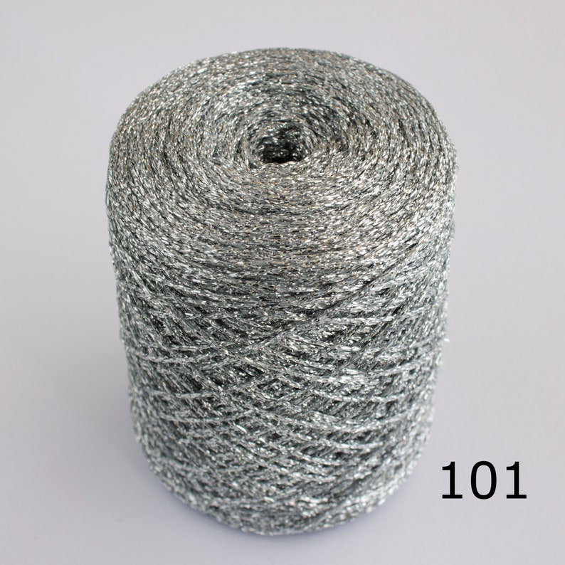 Metallic yarn sparkle crochet thread glitter lurex yarn Etsy