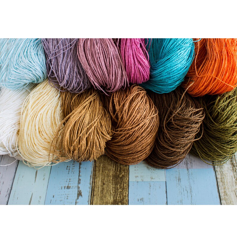 Natural Raffia Yarn Paper Yarn Raphia Yarn Cellulose Yarn Etsy Australia