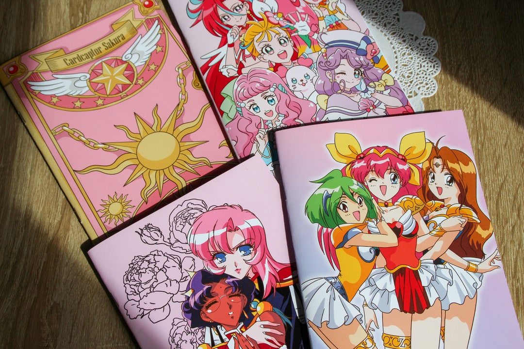 Anime magical girls colouring books
