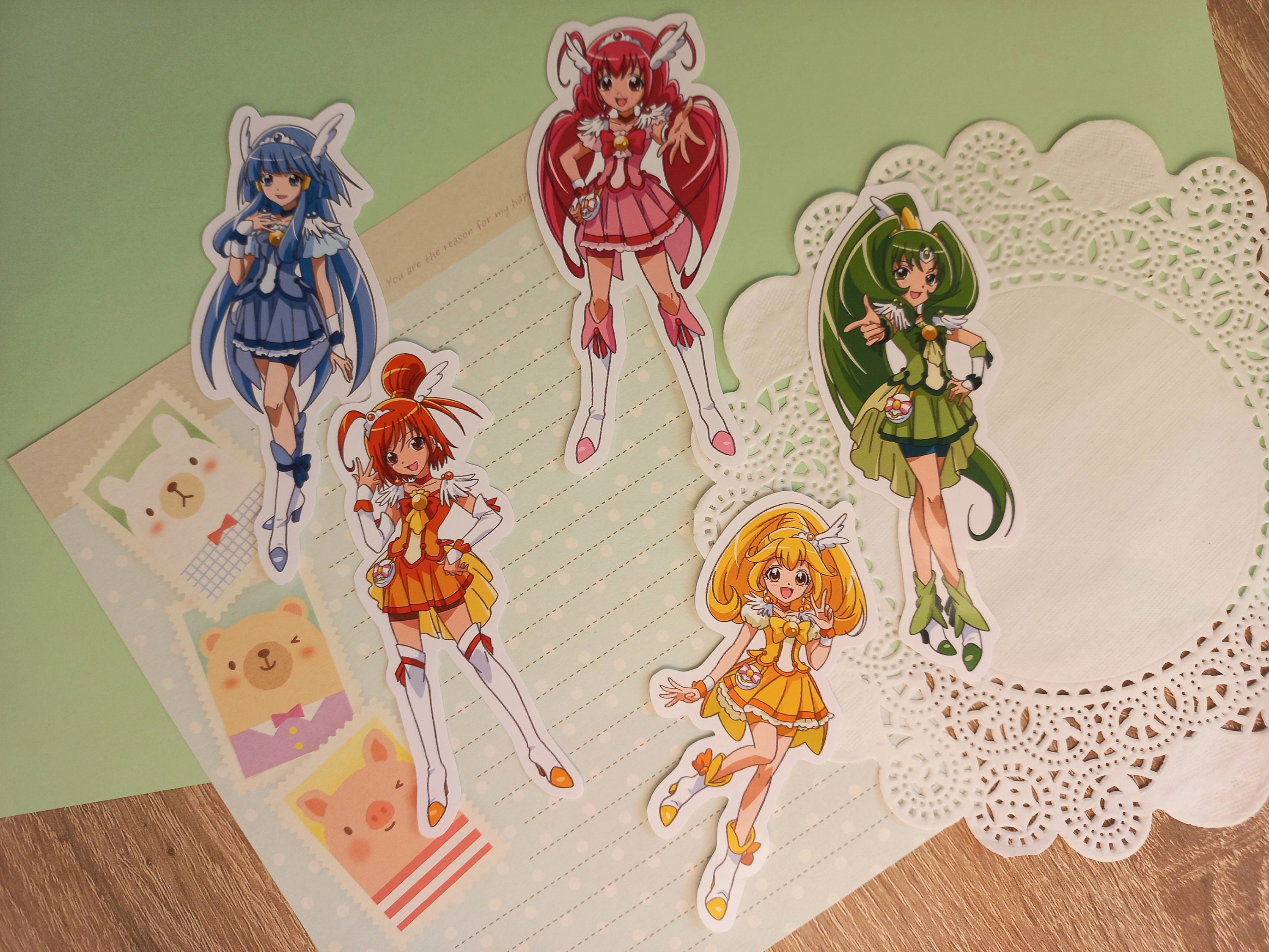 Sticker Set Awit Smile Magical Girls Big Stickers Sets - Etsy