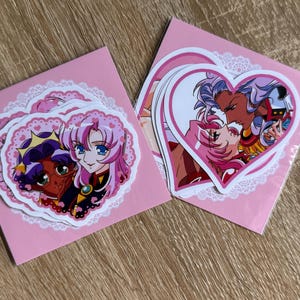 Revolutionary girl Utena big magical girls stickers