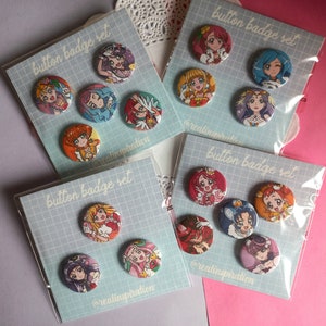 Pre cure cute button badge set 2023