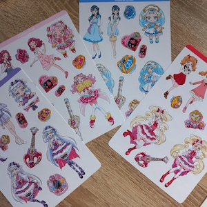 Folhas de adesivos fofos Precure Pretty Cure Hugtto
