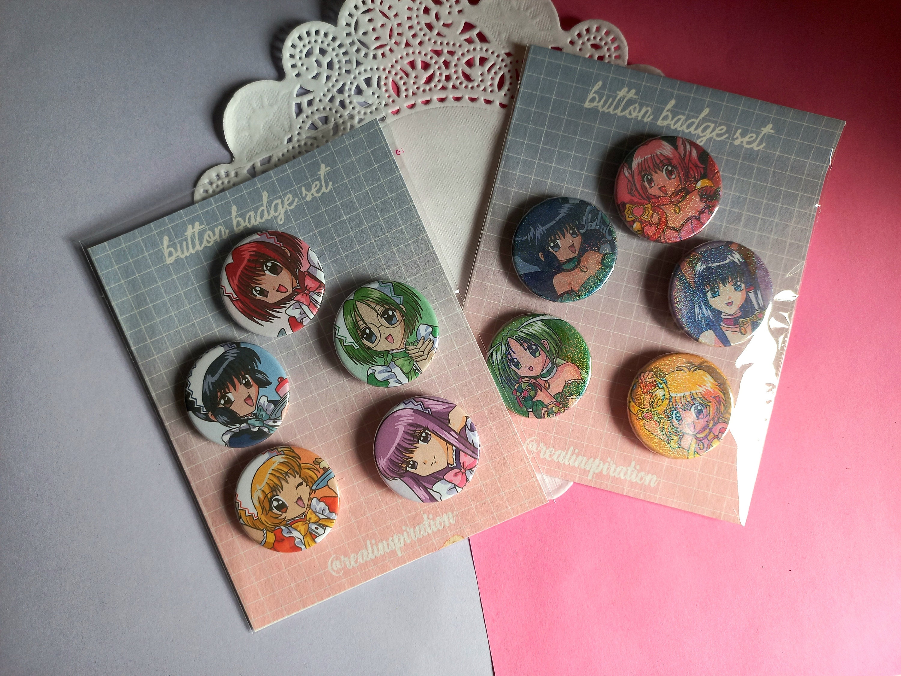 ハンドメイド 東京ミュウミュウ 缶バッジセット (5個) - Etsy 日本