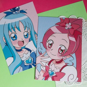 Cartes postales mignonnes anime filles magiques Heartcatch