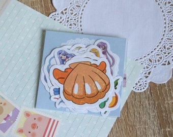 Mermaids magical girl anime cute stickers sets