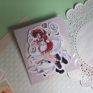 Tokyo mew mew anime ragazze magiche maid cafe adesivi cartoline