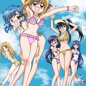 Cartoline estive casuali di ragazze magiche anime 2024