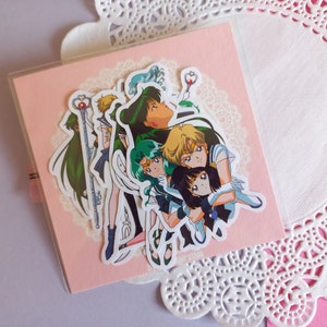Outer senshi magical girl handmade stickers