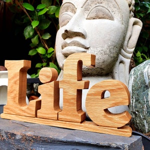 Life Sign in Oak