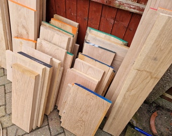 Oak timber boards