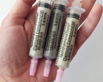 Diamond Polishing Compound, 8,000/50,000/100,000 Grit, USA Made