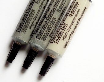 Diamond Polishing Compound, 14000-200000 Grit, 50% Diamond Powder, USA Made