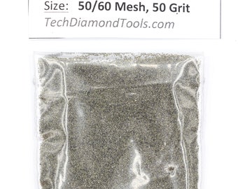 50 Grit Diamond Powder, Metal Glass Gemstone Polishing (25-100 Carats)
