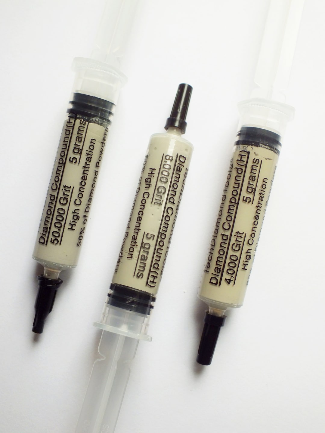 DIAMOND POLISHING COMPOUND, 3 Units, 50 of Diamond Powder, Grit 4,000, 8,000, 50,000, Polishing