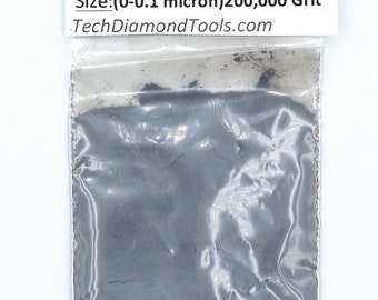 200,000 Grit Diamond Polishing Powder, Metal, Gemstone Polish (25-100 Carats)