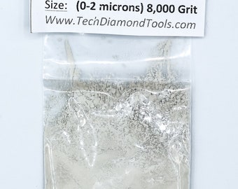 8000 Grit Synthetic Diamond Polishing Powder, 2 Micron (25/50/100 Carats)