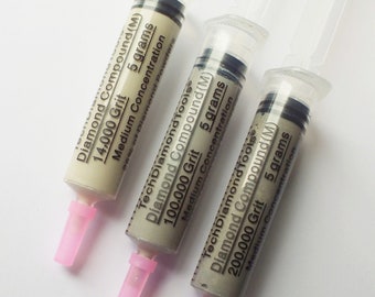Diamond Polishing Compound, USA Made, Grit 14000-200000 (3 Units)