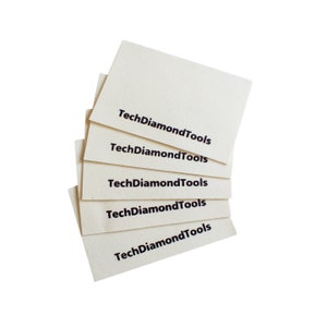 TechDiamonTools Set of 5 Wool Cloths for Buffing or Polishing with TechDiamonTools Diamond Pastes or Powders