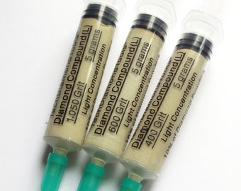 Diamond Polishing Compound, 400/600/1050 Grit, USA Made, 3 Units