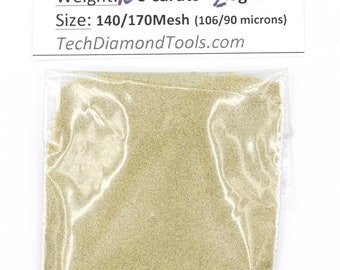 140 Grit Diamond Polishing Powder for Metals, Glass, Gemstones