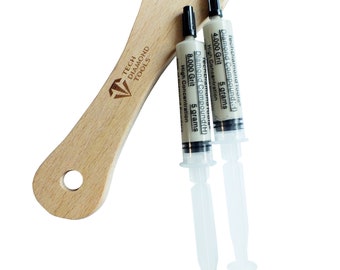 11" Leather Knife Strop Set, 4000/8000 Grit Diamond Polishing Compound